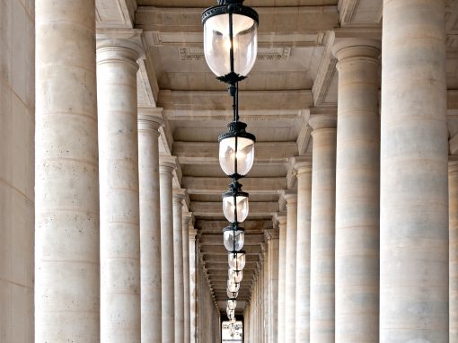 Colonnade in Royal Palace, near Council of State and Constitutional Council